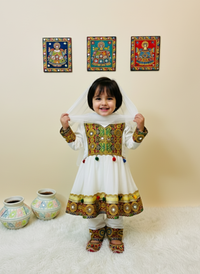 Balochi Embroidered Dress for Kids