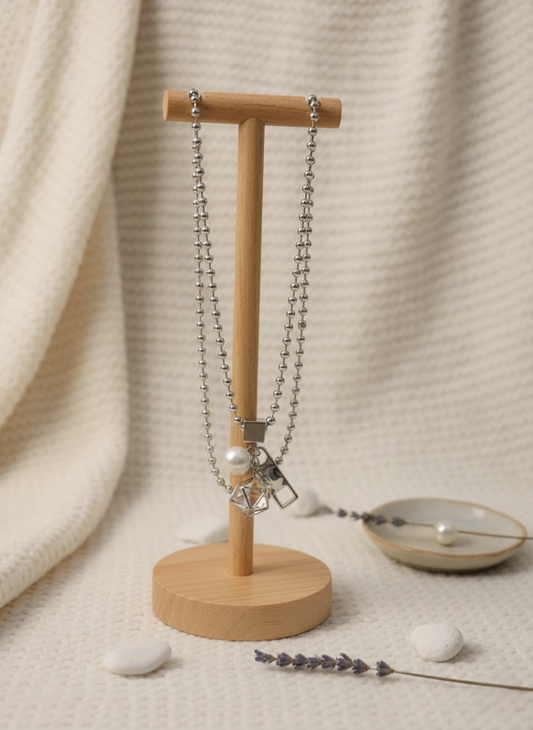 Pearl Accent Longline Pendant