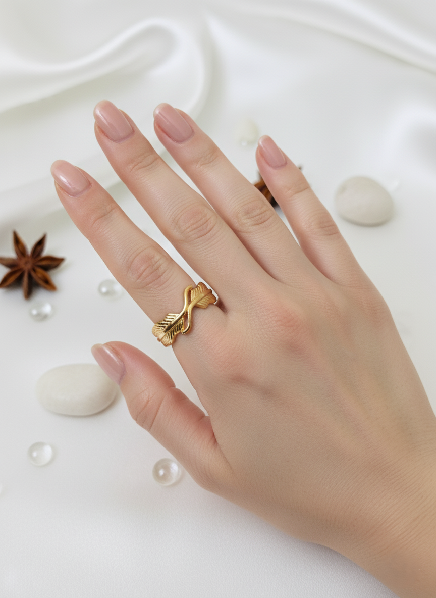 Funkcase Metal Feather Ring