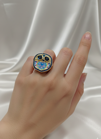 Funkcase Traditional Art Painted Pearl Rings
