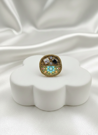 Funkcase Traditional Art Painted Pearl Rings