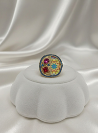 Funkcase Traditional Art Painted Pearl Rings