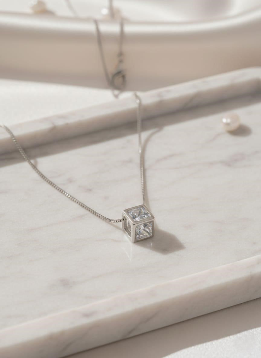 Funkcase cube pearl pendant