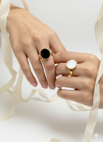 Funkcase Onyx Signet Pearl Ring